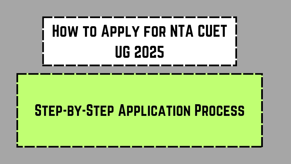How to Apply for NTA CUET UG 2025