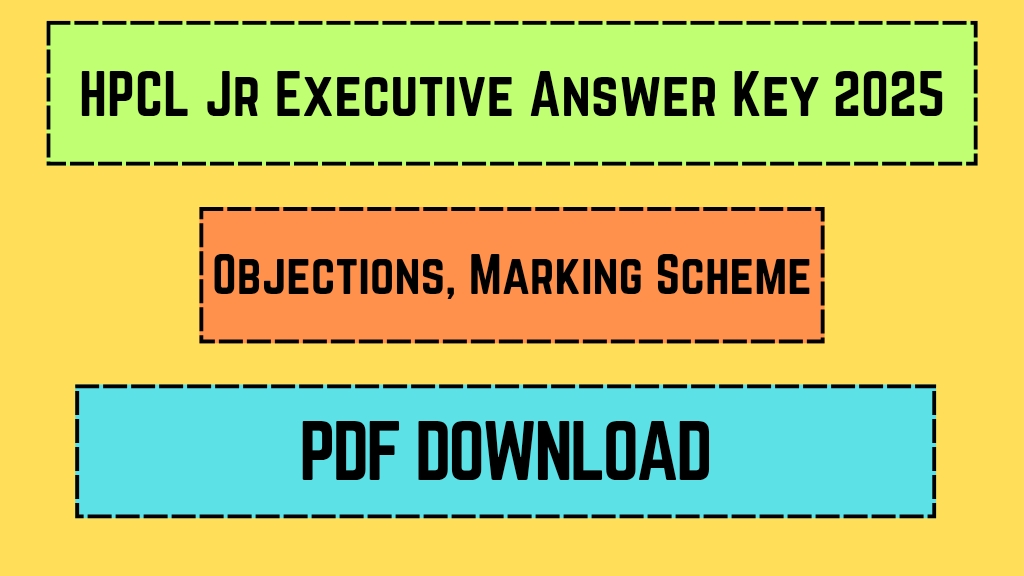 HPCL Jr Executive Answer Key 2025