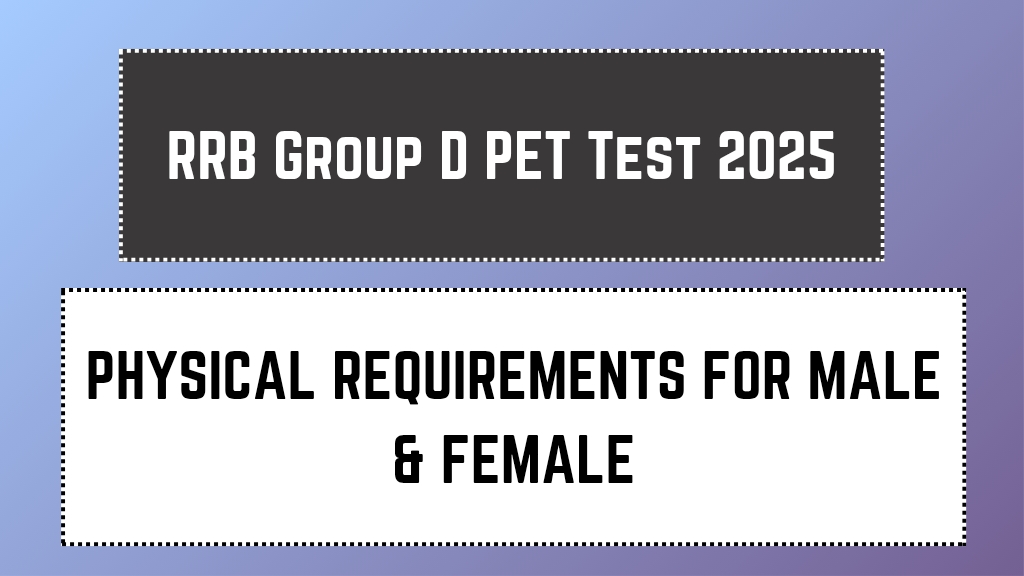 RRB Group D PET Test 2025
